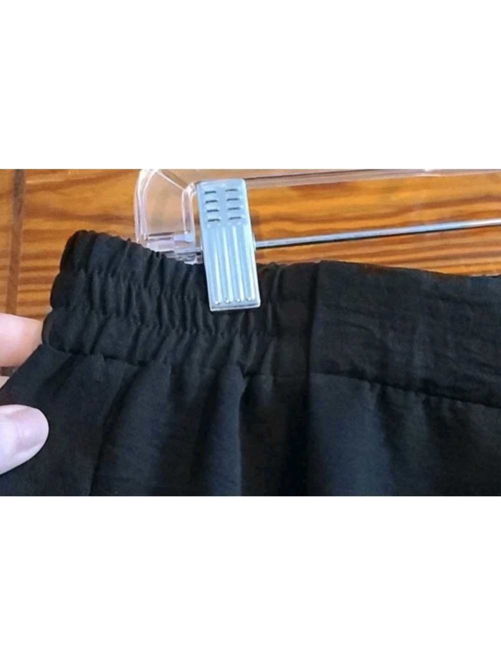Ming Wang Black Wide Leg Elastic Waist Tie Pants Size 10 - Picture 4 of 7